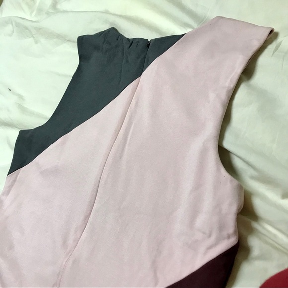 Sleeveless Colour Block Dress with Stretch - Picture 5 of 6